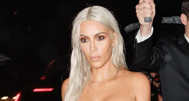 Kim Kardashian goes silver for New York Fashion Week