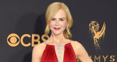 Nicole Kidman wears a gorgeous red dress on the Emmys red carpet