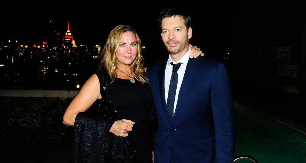 Jill Goodacre and Harry Connick Jr.