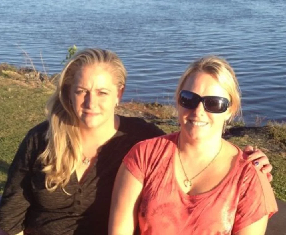 Rebecca (left) and Meghan.