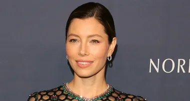 Jessica Biel stuns in a sheer dress on the red carpet