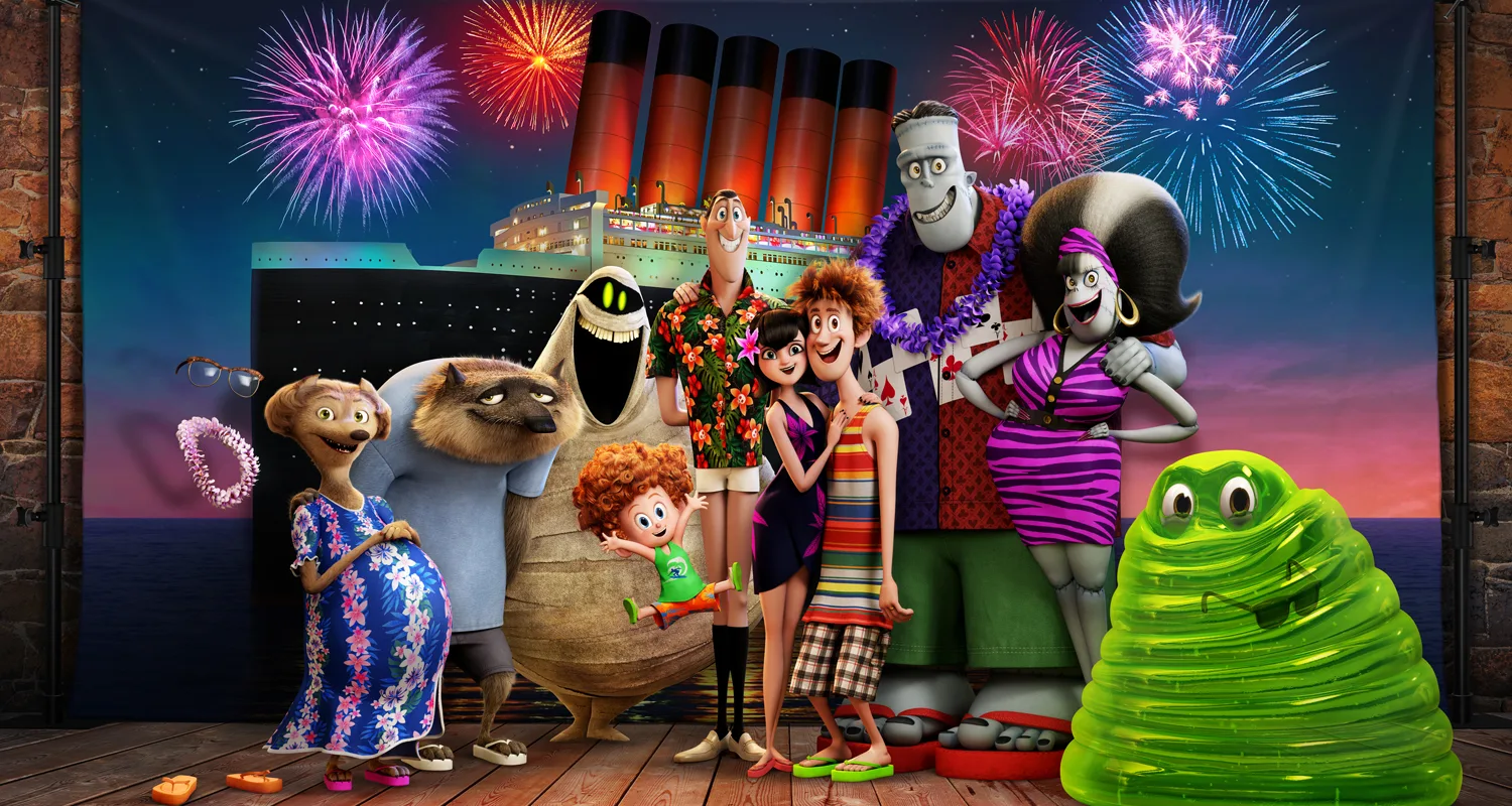 Drac and his family go on a holiday cruise in ‘Hotel Transylvania 3’