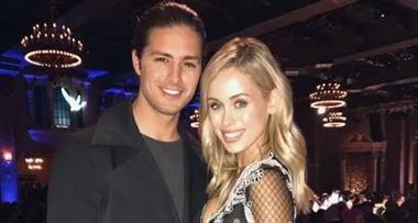 Neighbours co-stars Travis Burns and Emma Lane tie the knot