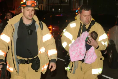 Firefighter adopts baby girl he delivered on the job after saving her life