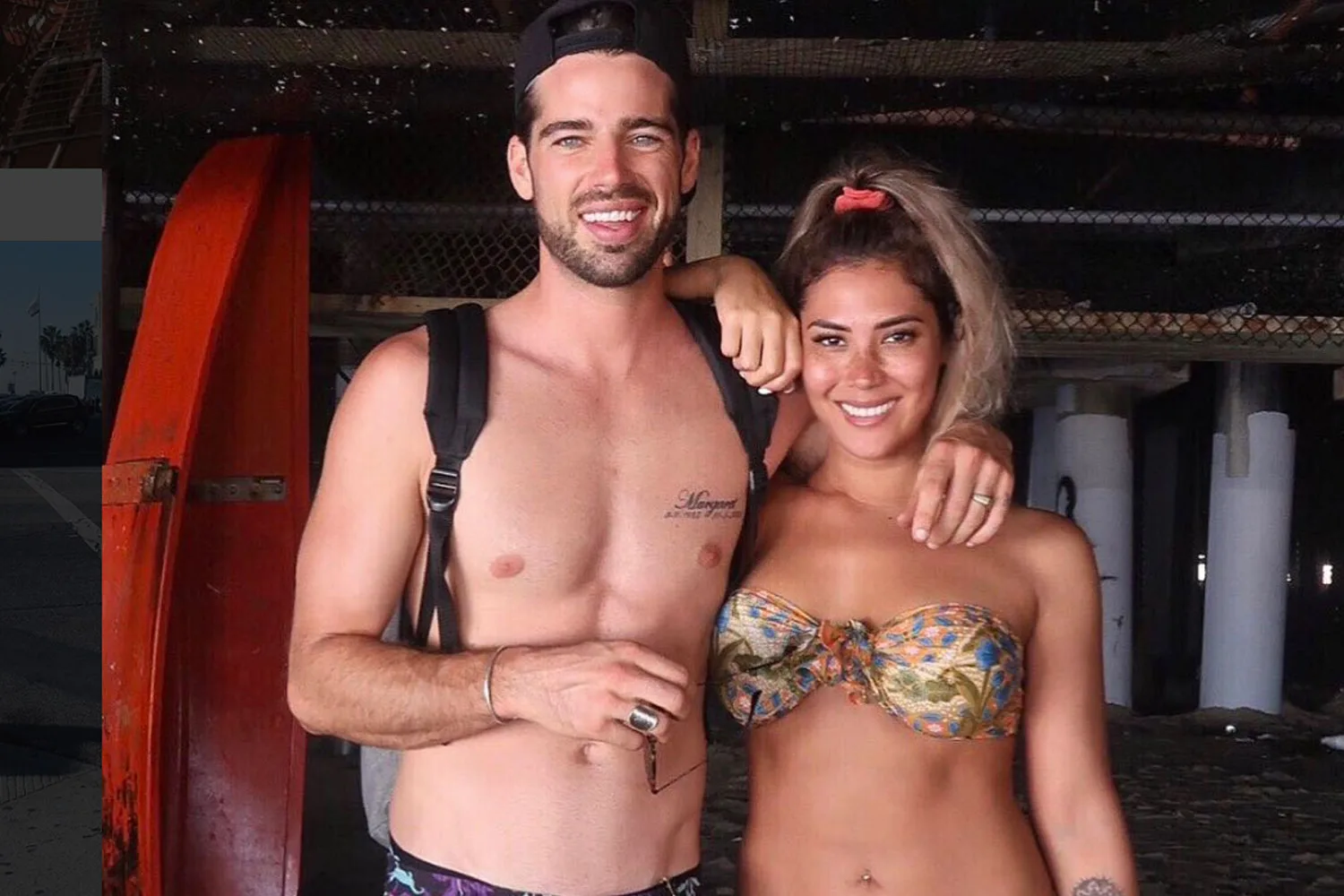 Samuel Johnston and Noni Janur share an intimate photo to mark the new year