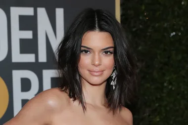 Kendall Jenner makes her Golden Globes debut in Black tulle dress