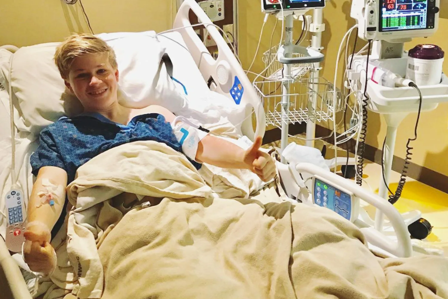 Robert Irwin is recovering after being rushed to hospital for an emergency surgery