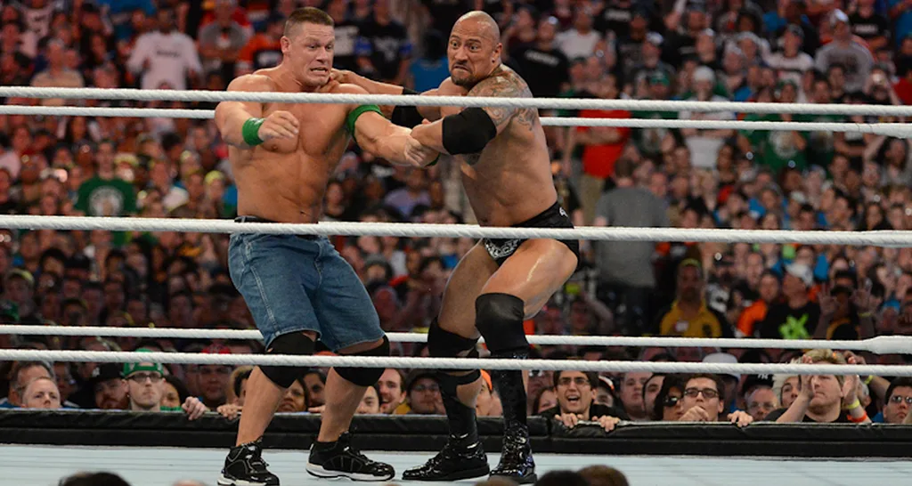 john cena the rock