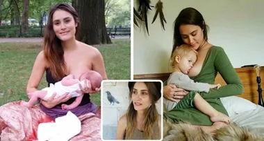 Former Neighbours star hits back after being judged for breastfeeding 19-month-old-son