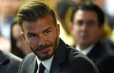 David Beckham is moved to tears after son Brooklyn surprises him for his 43rd Birthday