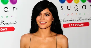 Kylie Jenner Flaunts Post-Baby Stomach in Cropped Sweatshirt