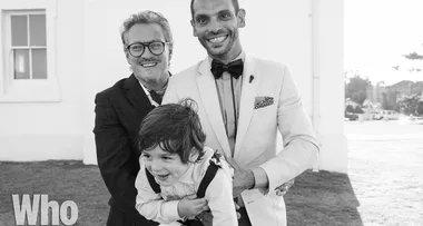 Australian fashion designer Jayson Brunsdon ties the knot with partner Aaron Elias Brunsdon