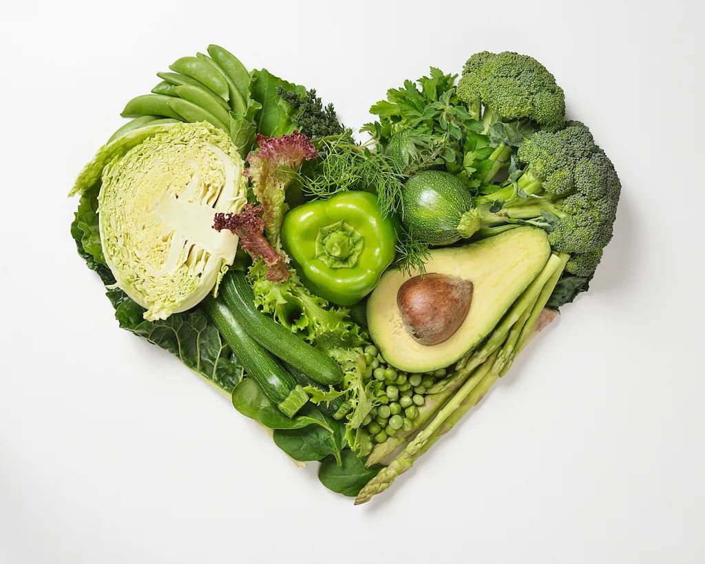 green leafy vegetables avocado broccoli