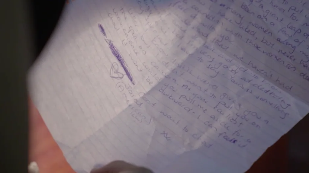 Bachelor In Paradise letter