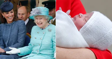 Queen Elizabeth II meets Prince Louis for the first time