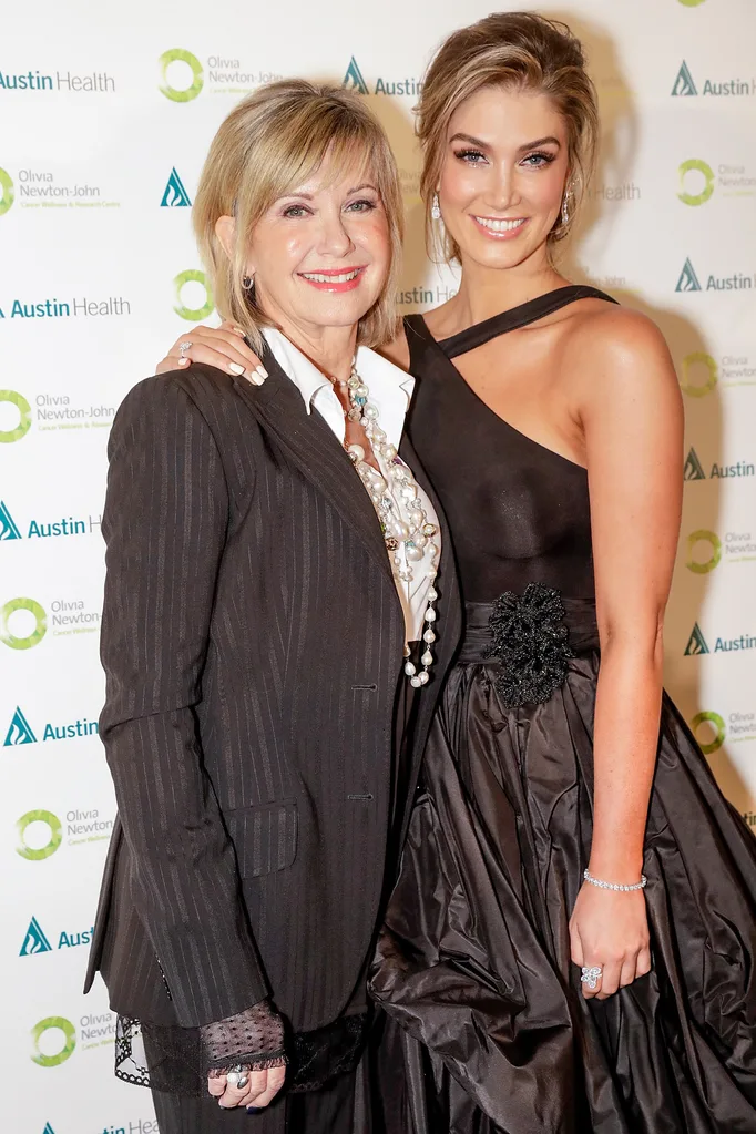Olivia Newton-John and Delta Goodrem in December 2017