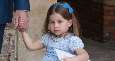 Princess Charlotte debuts new hair style at Prince Louis’ christening