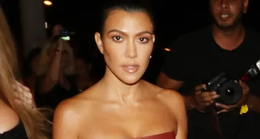 Kourtney Kardashian Poses Topless in Stephanie Shepherd’s J Brand Denim Design