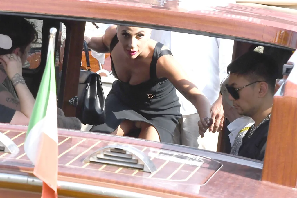 Lady gaga has wardrobe malfunction at Venice Film Festival