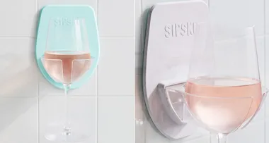 A shower wine glass holder is everything we need in life