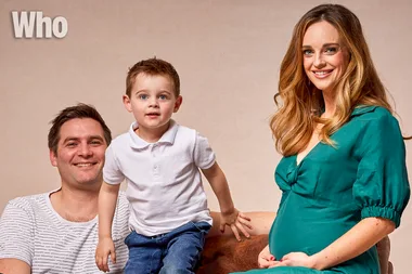 Penny McNamee shares first photo of son Jack holding baby Neve
