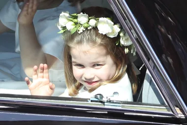 Princess Charlotte stole one of mum Kate’s signature moves in wedding portrait with Prince George