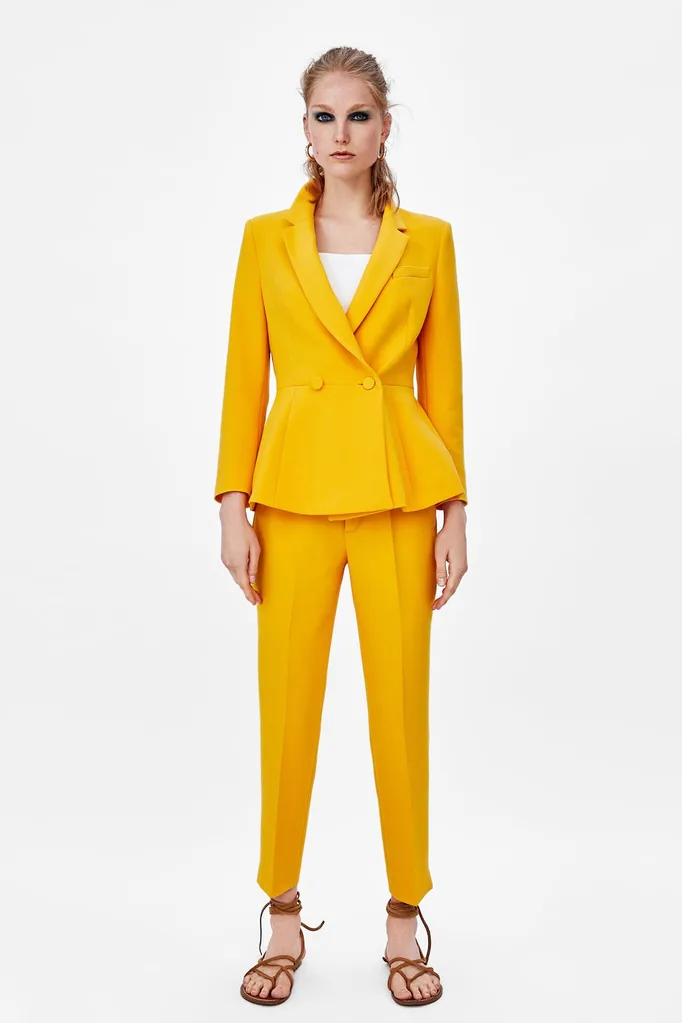 Zara yellow suit