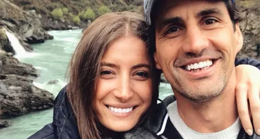 This is the photo that has everyone thinking Andy Lee is engaged Rebecca Harding