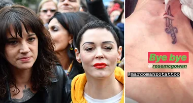Asia Argento gets a vengeance tattoo against her former friend Rose McGowan