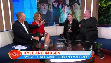Kyle Sandilands and Imogen Anthony invite TV cameras into their home