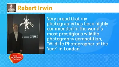 Robert Irwin nominated for photography award