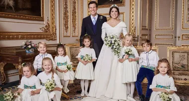 Princess Charlotte stole Kate’s signature move in Princess Eugenie’s wedding portrait
