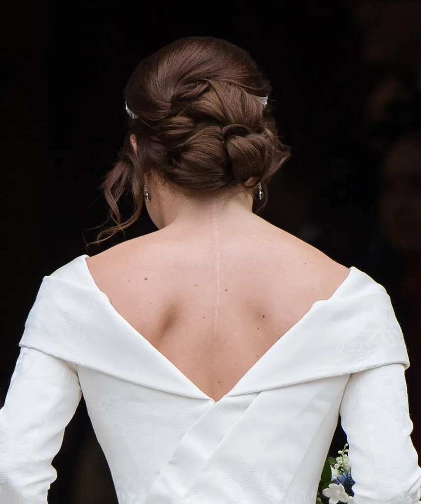 Princess Eugenie showed off her back on her wedding day