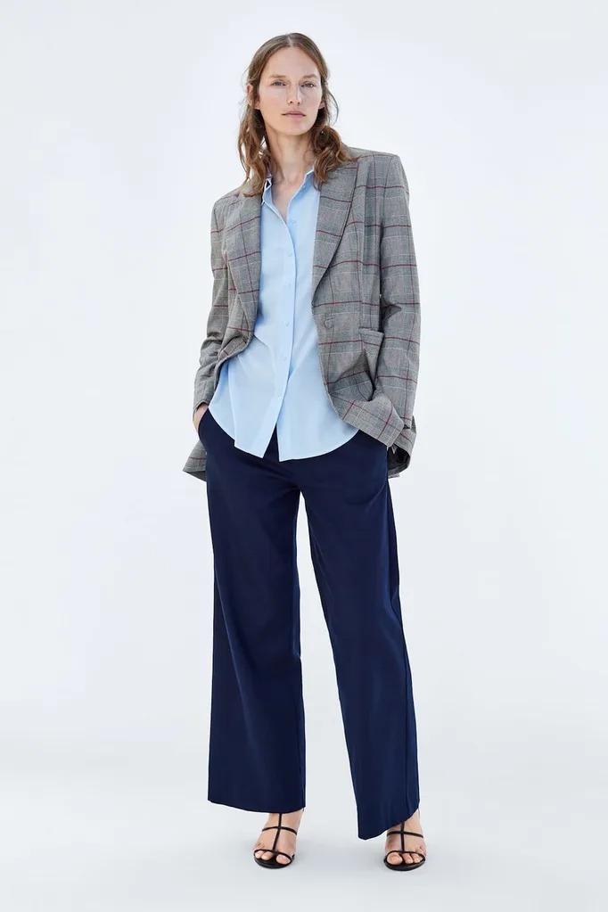Checked blazer
