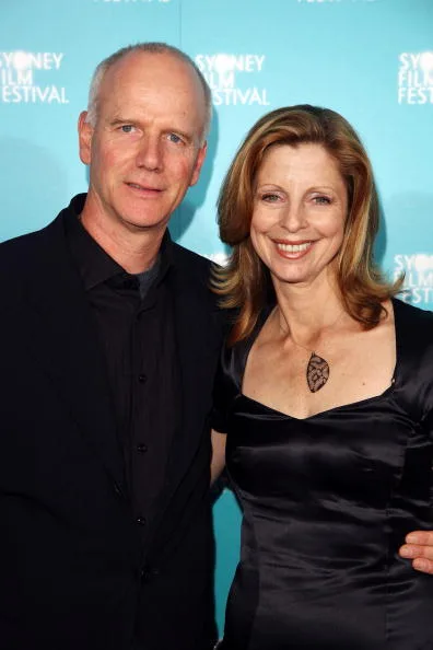 Heather Mitchell pictured with husband