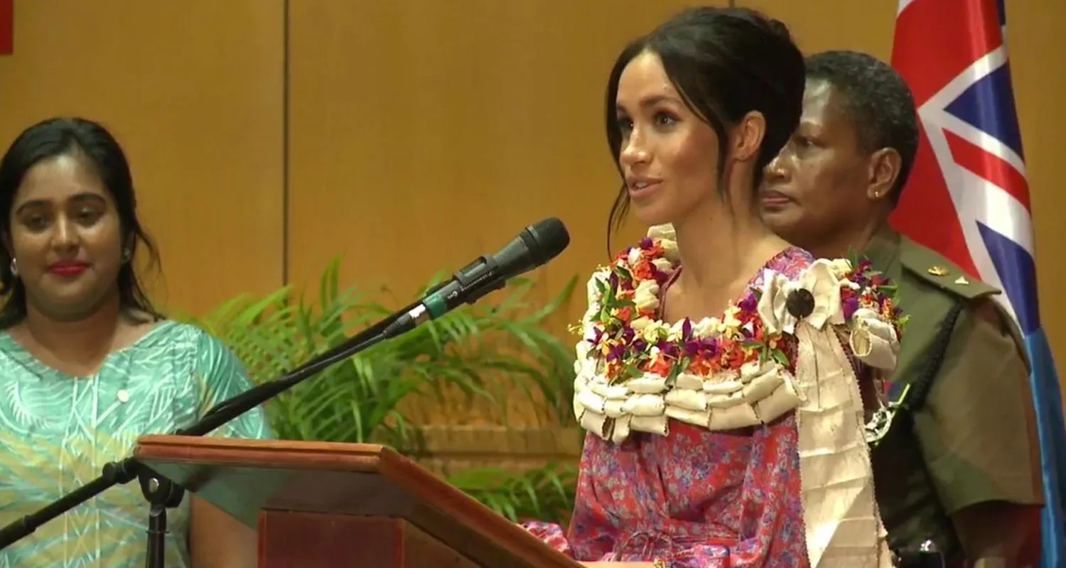 Did Meghan make a dig at dad in speech?