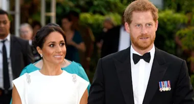 Meghan wears a glamorous white dress for reception in Tonga