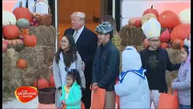 Trumps celebrate Halloween at White House