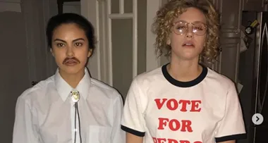 Riverdale’s Camila Mendes & Lili Reinhart Reveal Hilarious Napoleon Dynamite Halloween Costumes