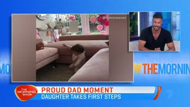 Sam Wood chats about baby daughter’s first birthday