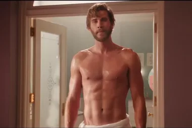 See a shirtless Liam Hemsworth step out of the shower in first ‘Isn’t It Romantic’ trailer