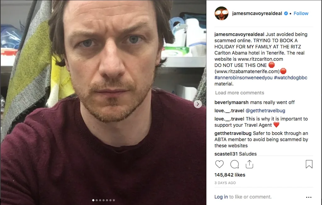 James McAvoy Instagram