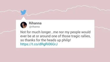 Rihanna made it clear she doesn’t want Trump using her music at his “tragic” rallies