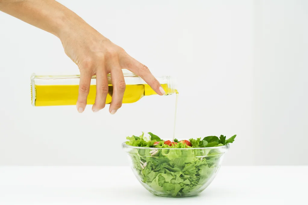 salad with olive oil