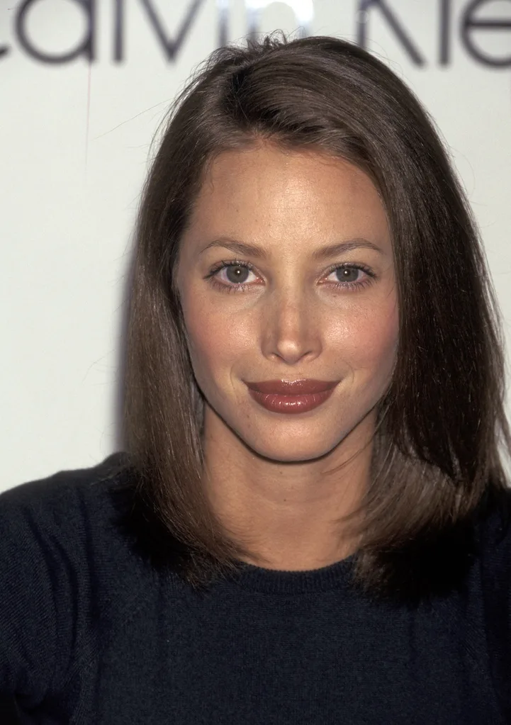 Christy Turlington launching Calvin Klein's Contradiction fragrance in 1997