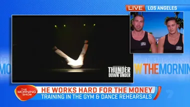 Thunder from down under members speak to The Morning Show