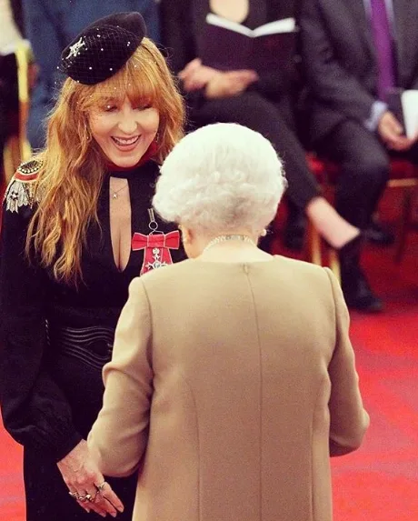 Charlotte Tilbury and the queen and that dress.