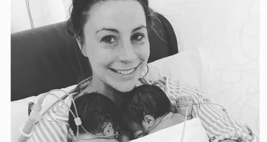 Nine reporter Laura Turner gives birth to twin daughters