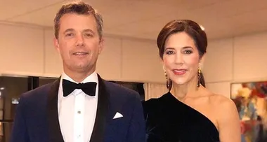 Princess Mary and Prince Frederik hold hands at Prince Charles 70th birthday