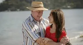 Alf (Ray Meagher) with Sally (Kate Ritchie)